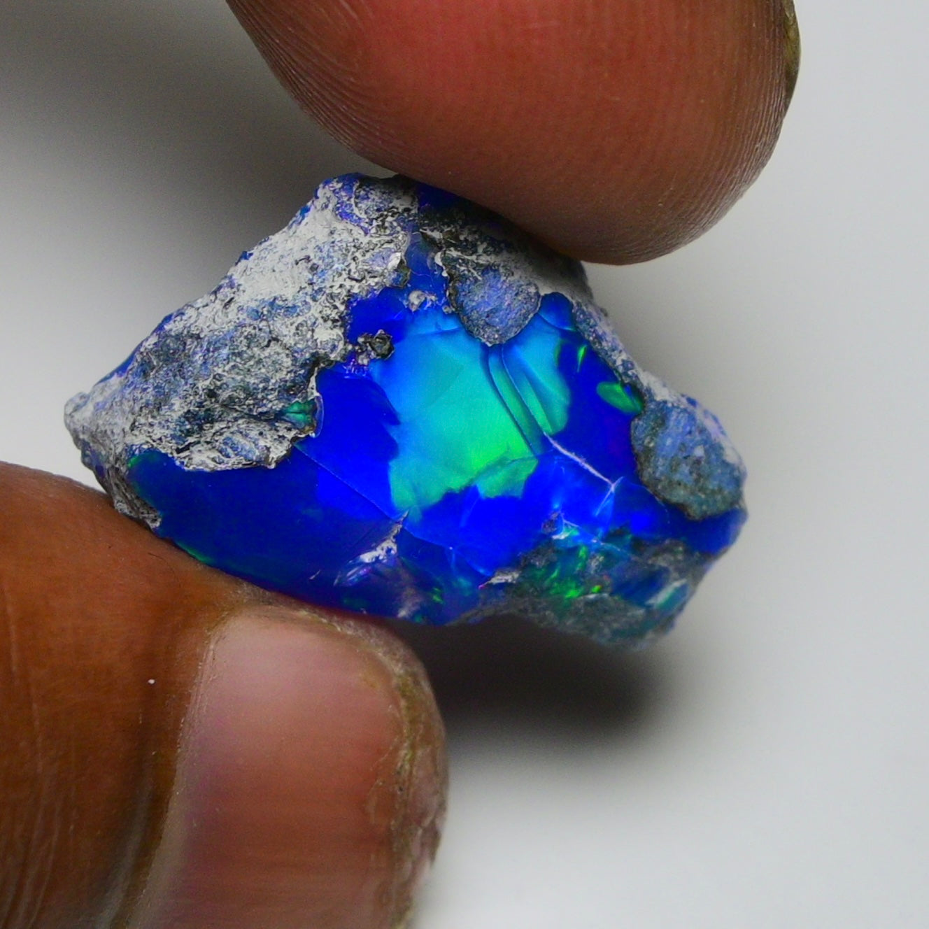 Rare Black Opal 16.10 Carats | Natural Black Ethiopian Opal Rough - Ready for Cutting & Jewelry!