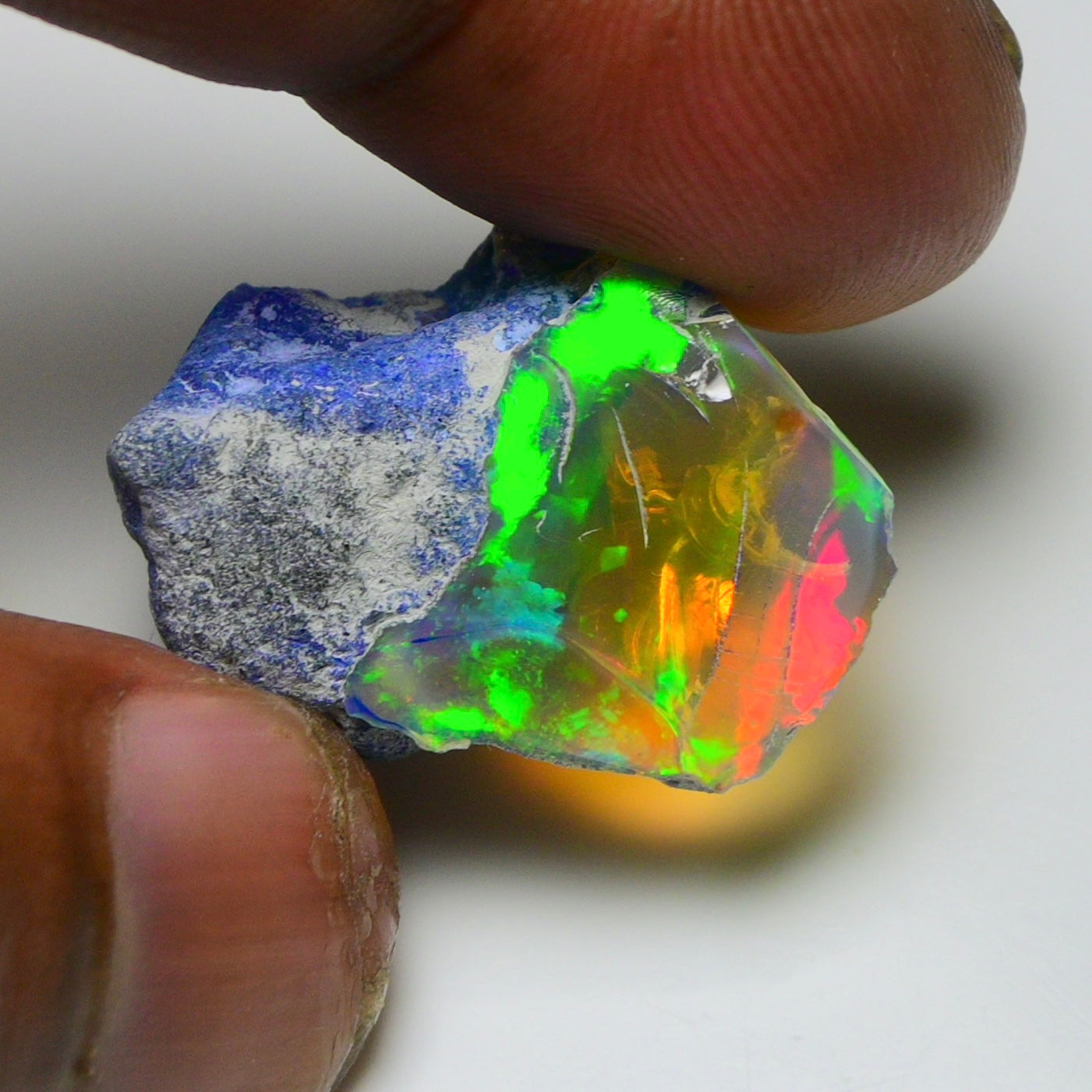Rare Black Opal 23.55 Carats | Natural Black Ethiopian Opal Rough - Ready for Cutting & Jewelry!
