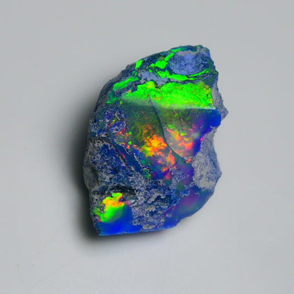 Rare Black Opal 20.40 Carats | Natural Black Ethiopian Opal Rough - Ready for Cutting & Jewelry!