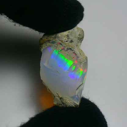 White Opal 17.10 Carats | Natural White Ethiopian Opal Rough - Ready for Cutting & Jewelry!