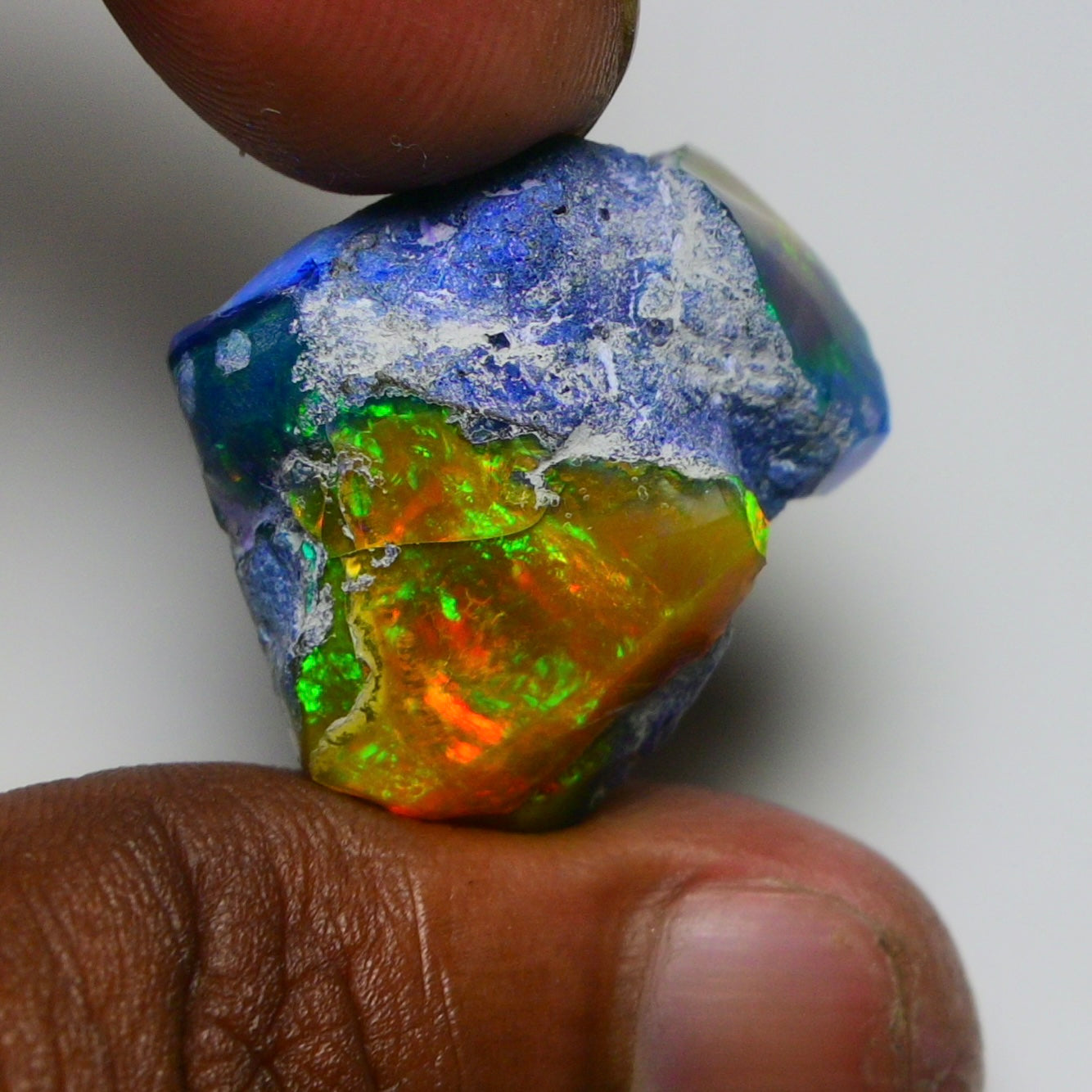 Rare Black Opal 38.75 Carats | Natural Black Ethiopian Opal Rough - Ready for Cutting & Jewelry!