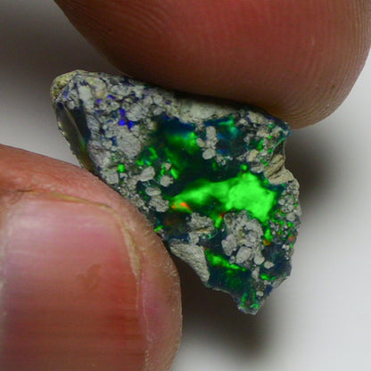 Black Opal 5.20 Carats | Natural Black Ethiopian Opal Rough - Ready for Cutting & Jewelry!