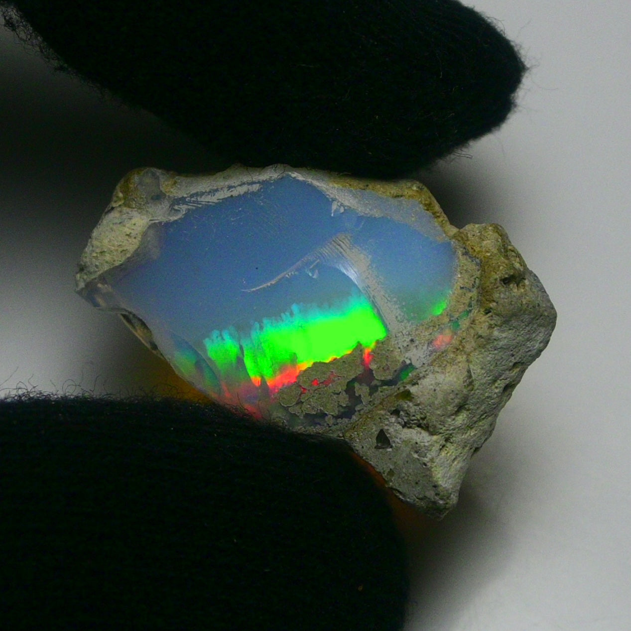 White Opal 17.10 Carats | Natural White Ethiopian Opal Rough - Ready for Cutting & Jewelry!