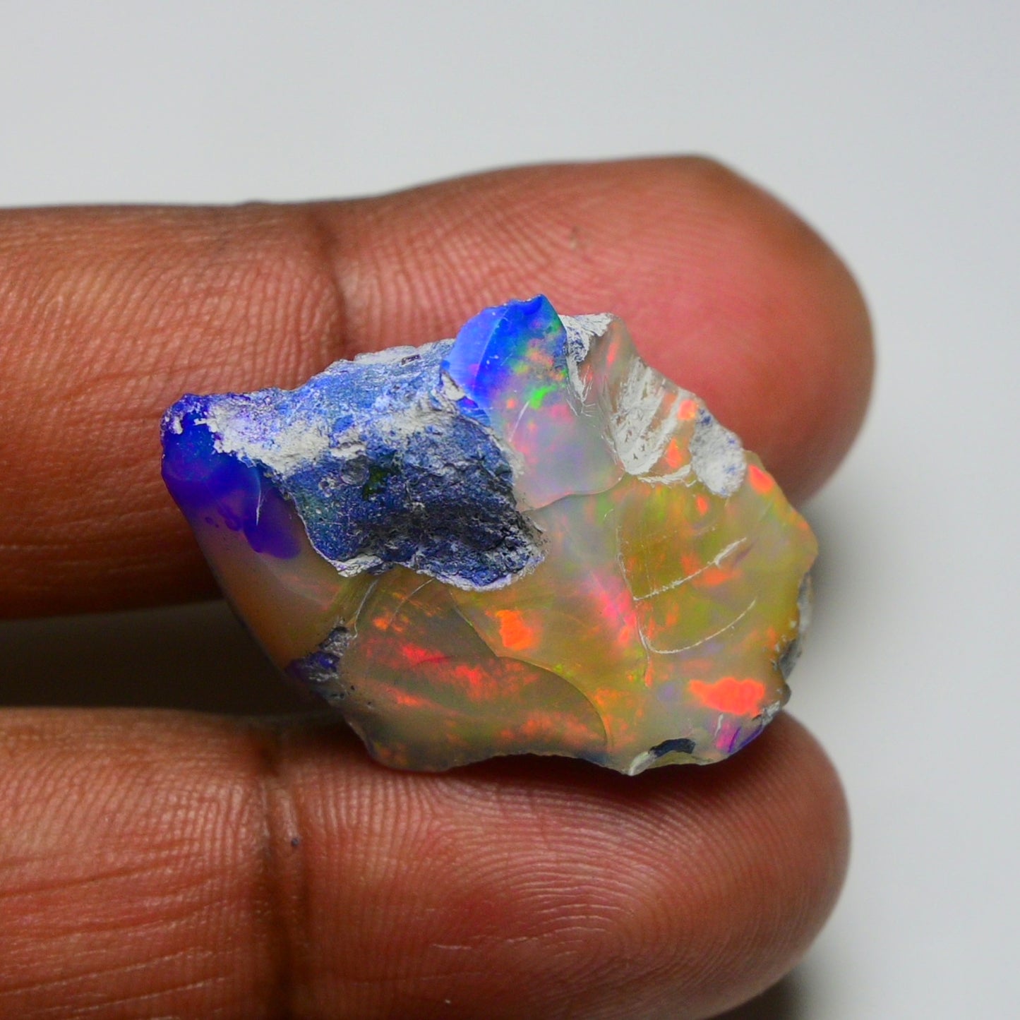 Rare Black Opal 34.35 Carats | Natural Black Ethiopian Opal Rough - Ready for Cutting & Jewelry!