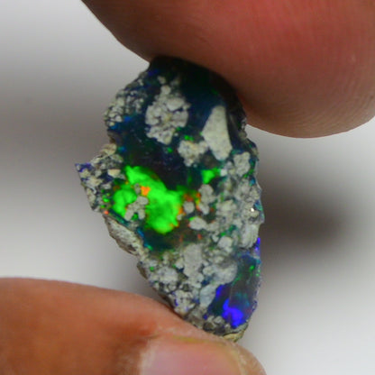 Black Opal 5.20 Carats | Natural Black Ethiopian Opal Rough - Ready for Cutting & Jewelry!