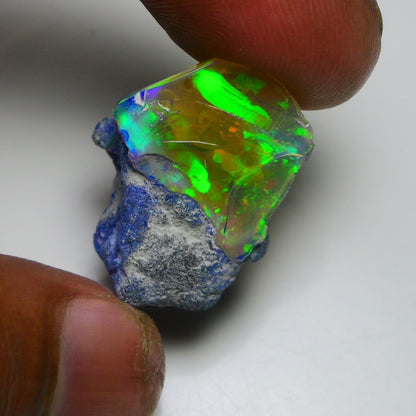 Rare Black Opal 23.55 Carats | Natural Black Ethiopian Opal Rough - Ready for Cutting & Jewelry!
