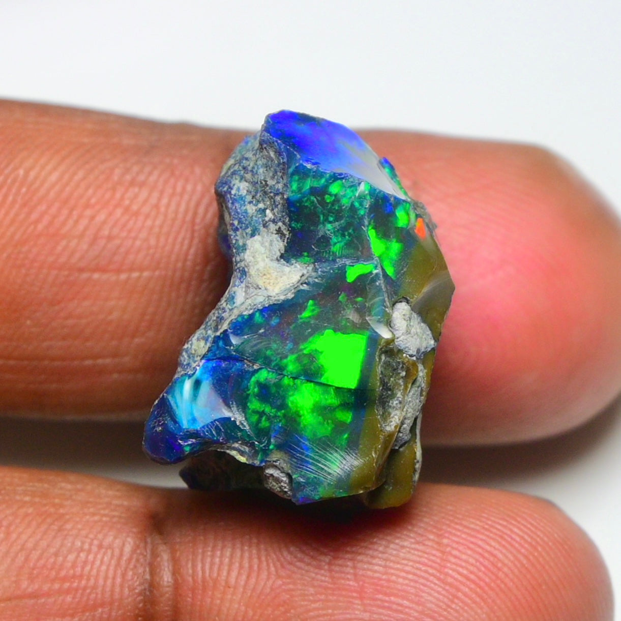 Rare Black Opal 26.35 Carats | Natural Black Ethiopian Opal Rough - Ready for Cutting & Jewelry!