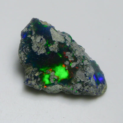 Black Opal 5.20 Carats | Natural Black Ethiopian Opal Rough - Ready for Cutting & Jewelry!