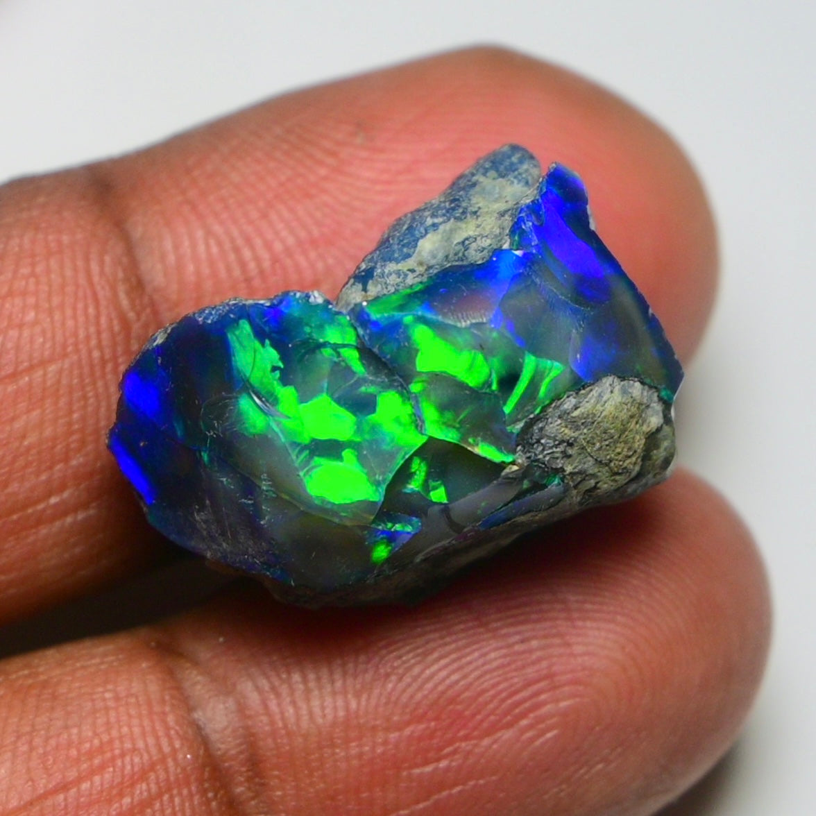 Rare Black Opal 26.35 Carats | Natural Black Ethiopian Opal Rough - Ready for Cutting & Jewelry!