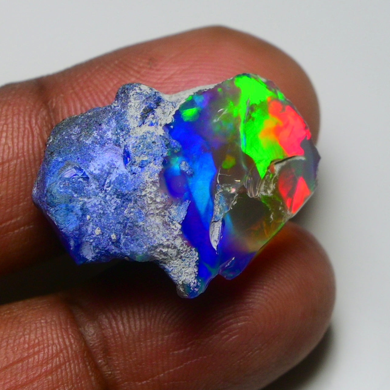 Rare Black Opal 23.55 Carats | Natural Black Ethiopian Opal Rough - Ready for Cutting & Jewelry!