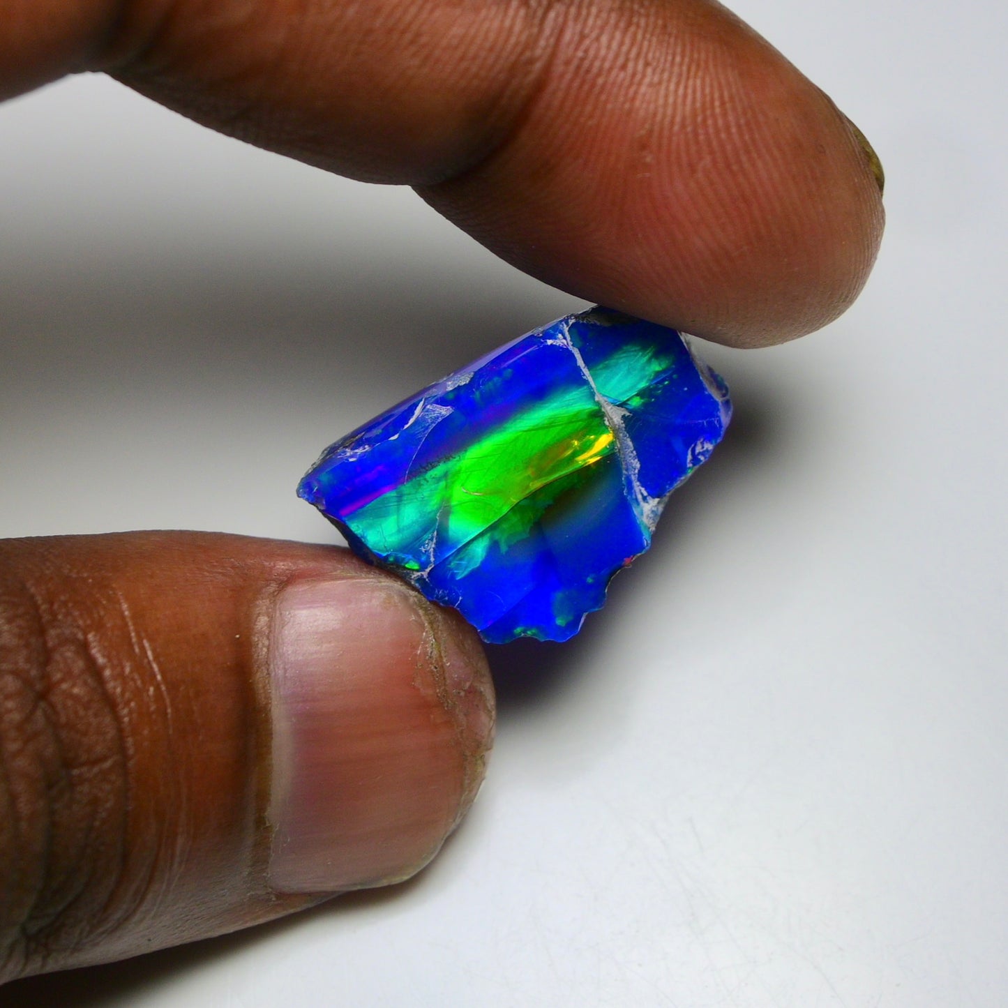 Rare Black Opal 16.10 Carats | Natural Black Ethiopian Opal Rough - Ready for Cutting & Jewelry!