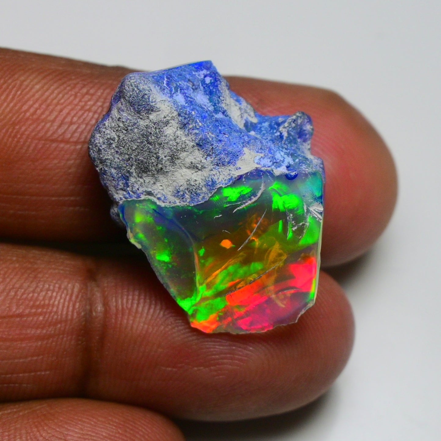 Rare Black Opal 23.55 Carats | Natural Black Ethiopian Opal Rough - Ready for Cutting & Jewelry!