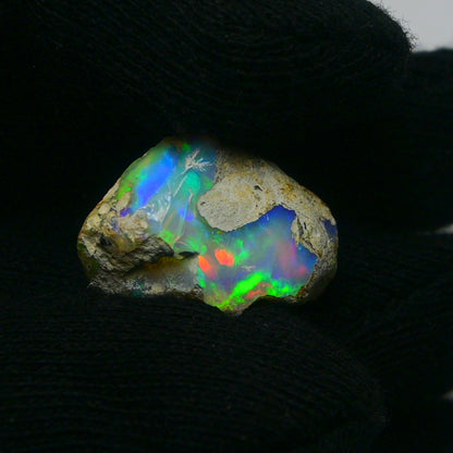 White Opal 13.85 Carats | Natural White Ethiopian Opal Rough - Ready for Cutting & Jewelry!