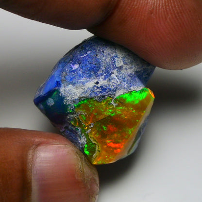 Rare Black Opal 38.75 Carats | Natural Black Ethiopian Opal Rough - Ready for Cutting & Jewelry!