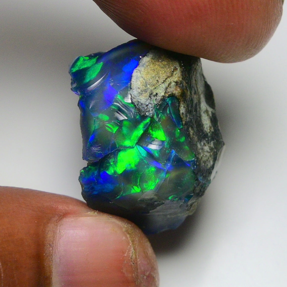 Rare Black Opal 26.35 Carats | Natural Black Ethiopian Opal Rough - Ready for Cutting & Jewelry!