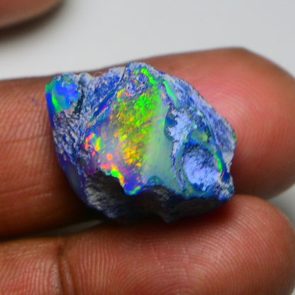 Rare Black Opal 20.40 Carats | Natural Black Ethiopian Opal Rough - Ready for Cutting & Jewelry!