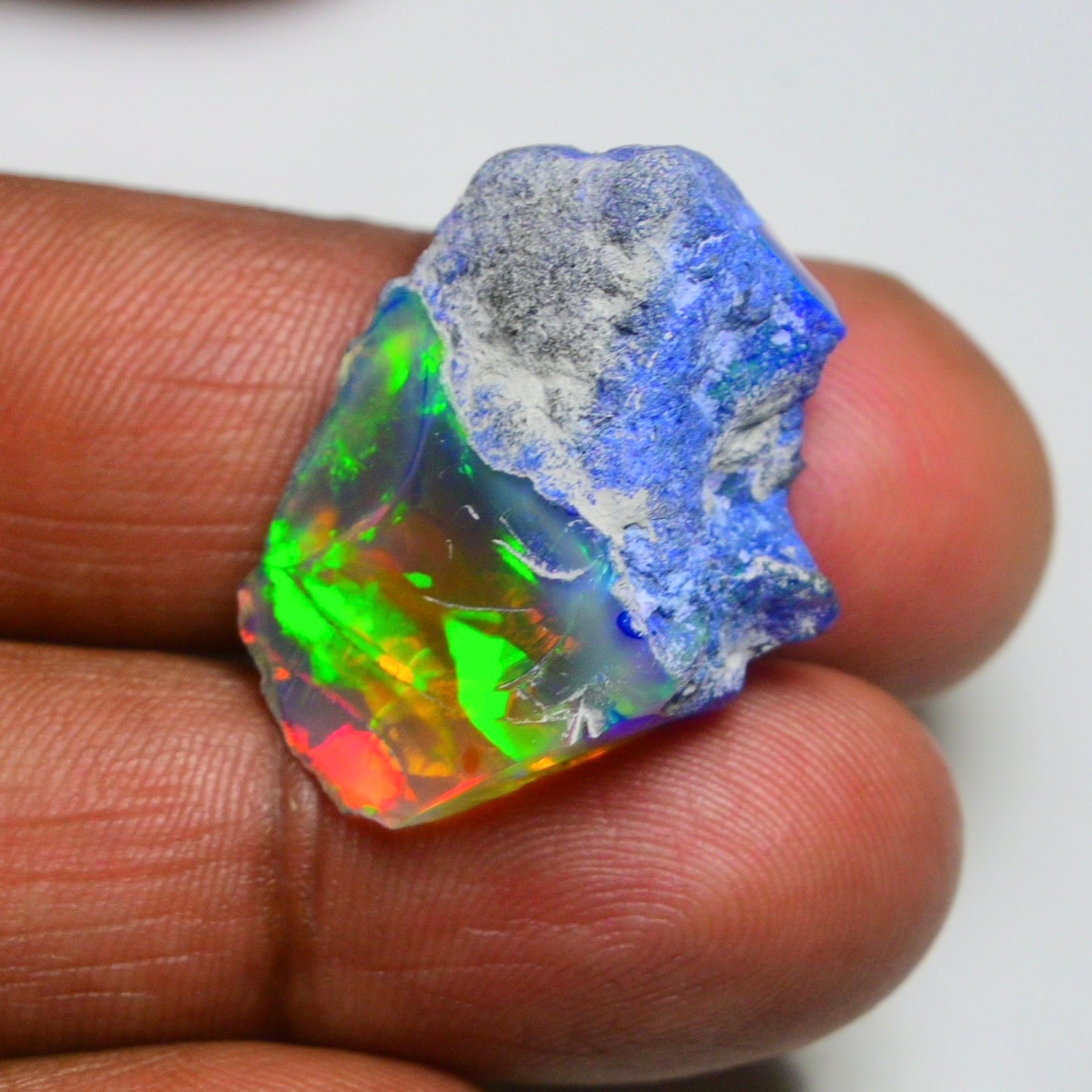 Rare Black Opal 23.55 Carats | Natural Black Ethiopian Opal Rough - Ready for Cutting & Jewelry!
