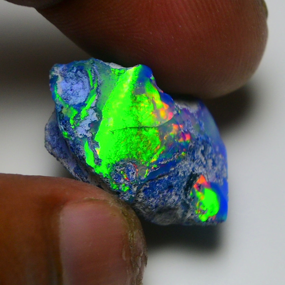Rare Black Opal 20.40 Carats | Natural Black Ethiopian Opal Rough - Ready for Cutting & Jewelry!