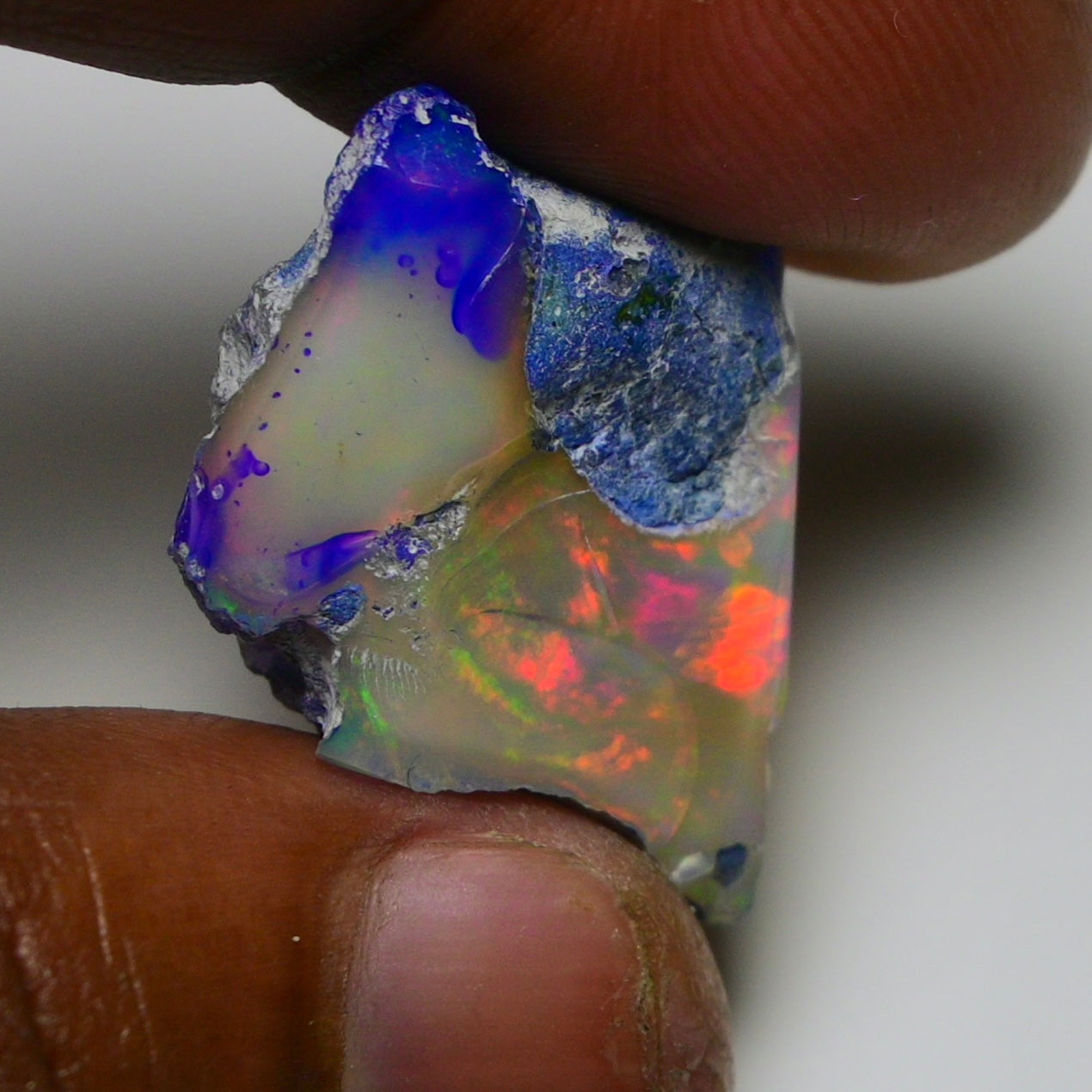 Rare Black Opal 34.35 Carats | Natural Black Ethiopian Opal Rough - Ready for Cutting & Jewelry!