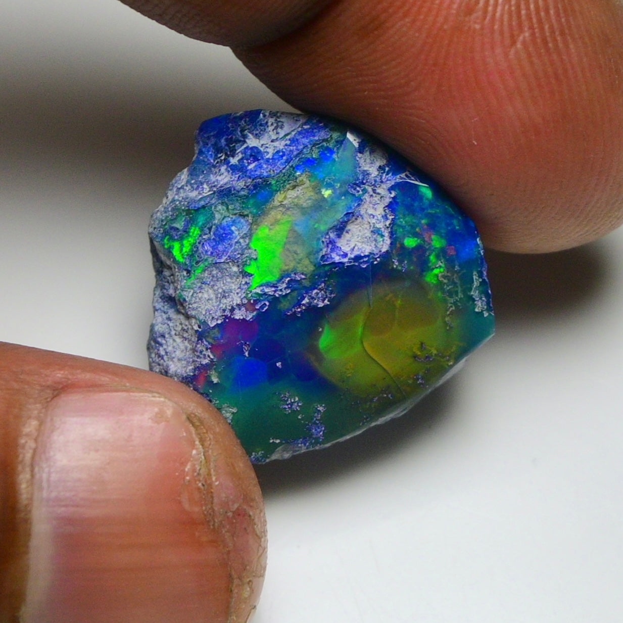Rare Black Opal 18.25 Carats | Natural Black Ethiopian Opal Rough - Ready for Cutting & Jewelry!