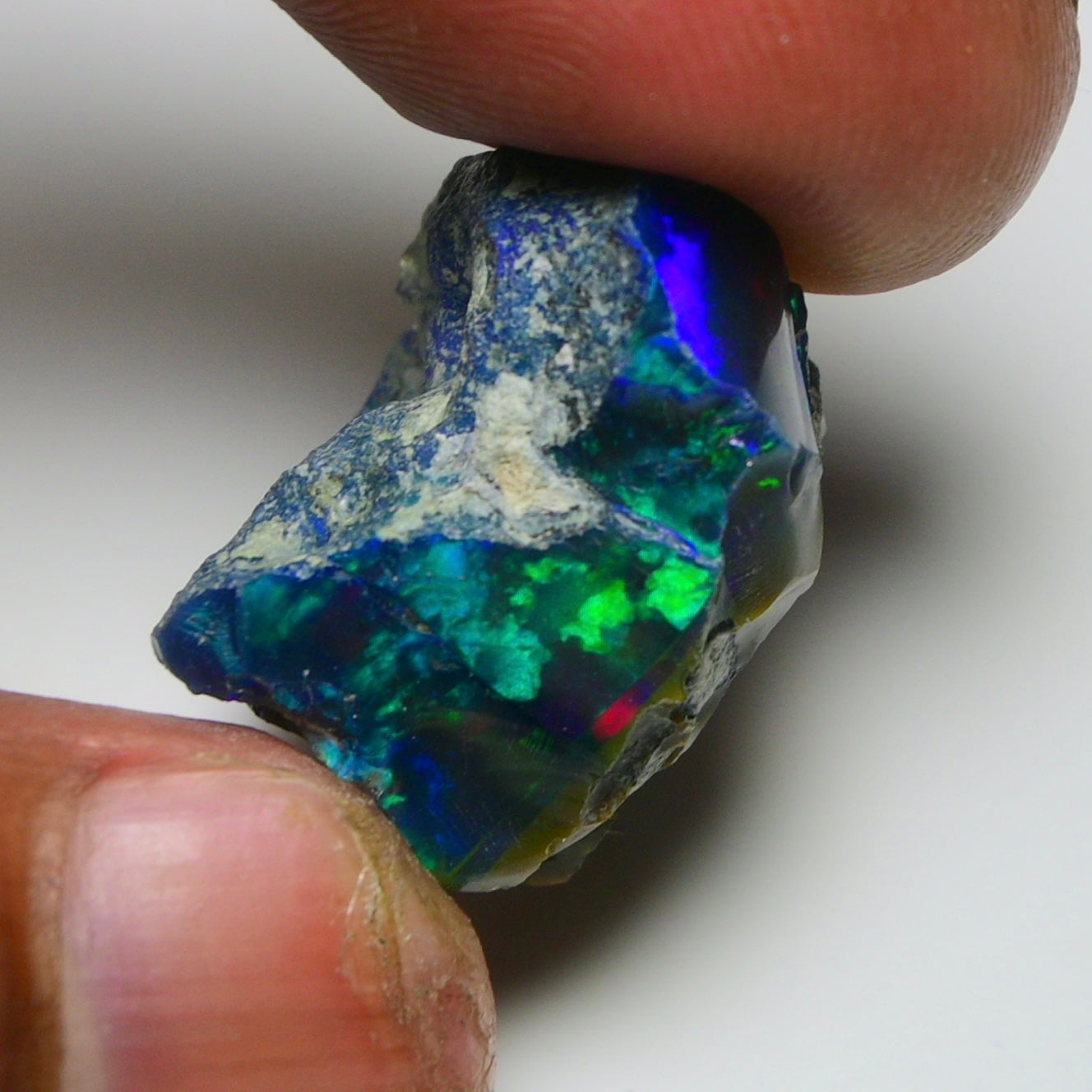 Rare Black Opal 26.35 Carats | Natural Black Ethiopian Opal Rough - Ready for Cutting & Jewelry!