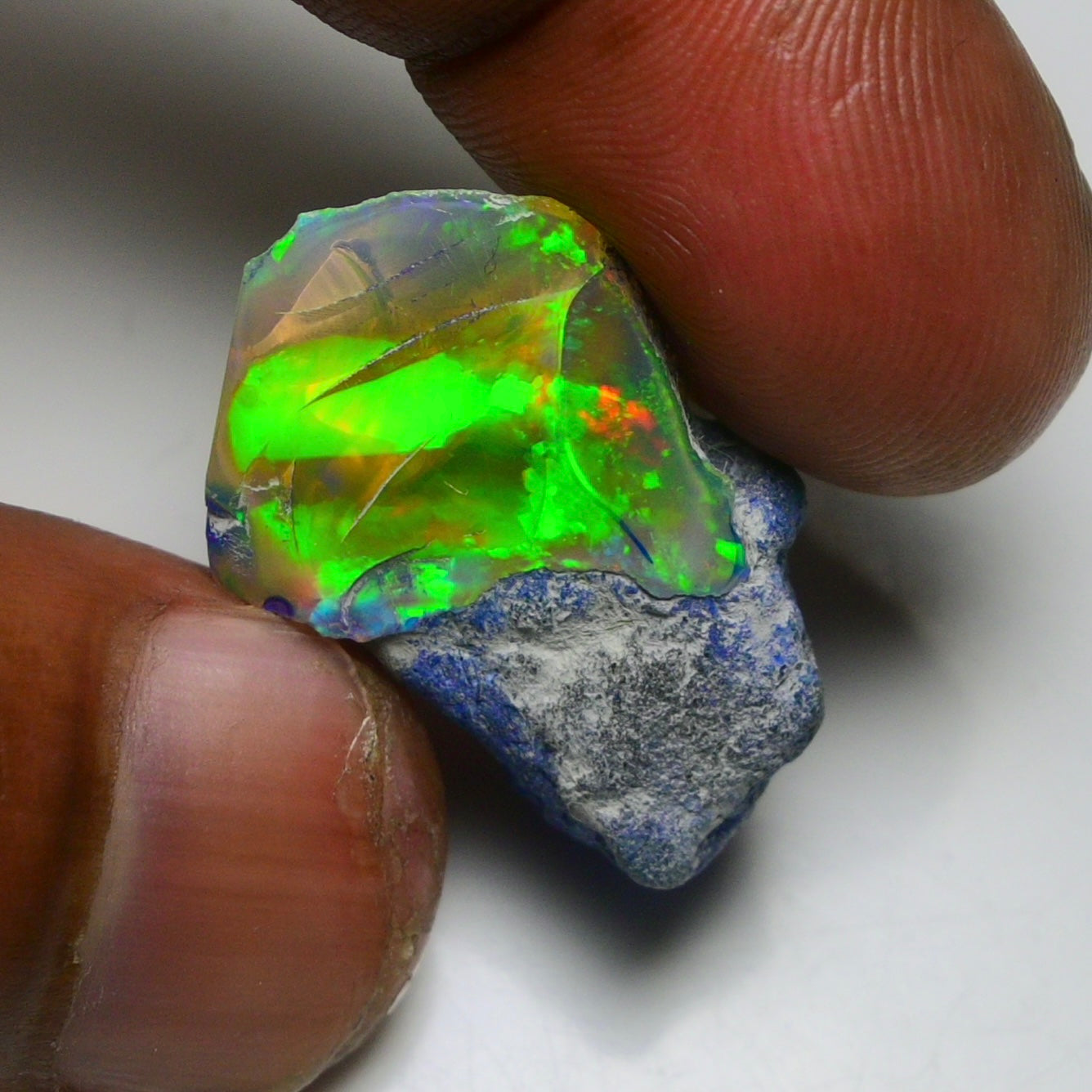 Rare Black Opal 23.55 Carats | Natural Black Ethiopian Opal Rough - Ready for Cutting & Jewelry!