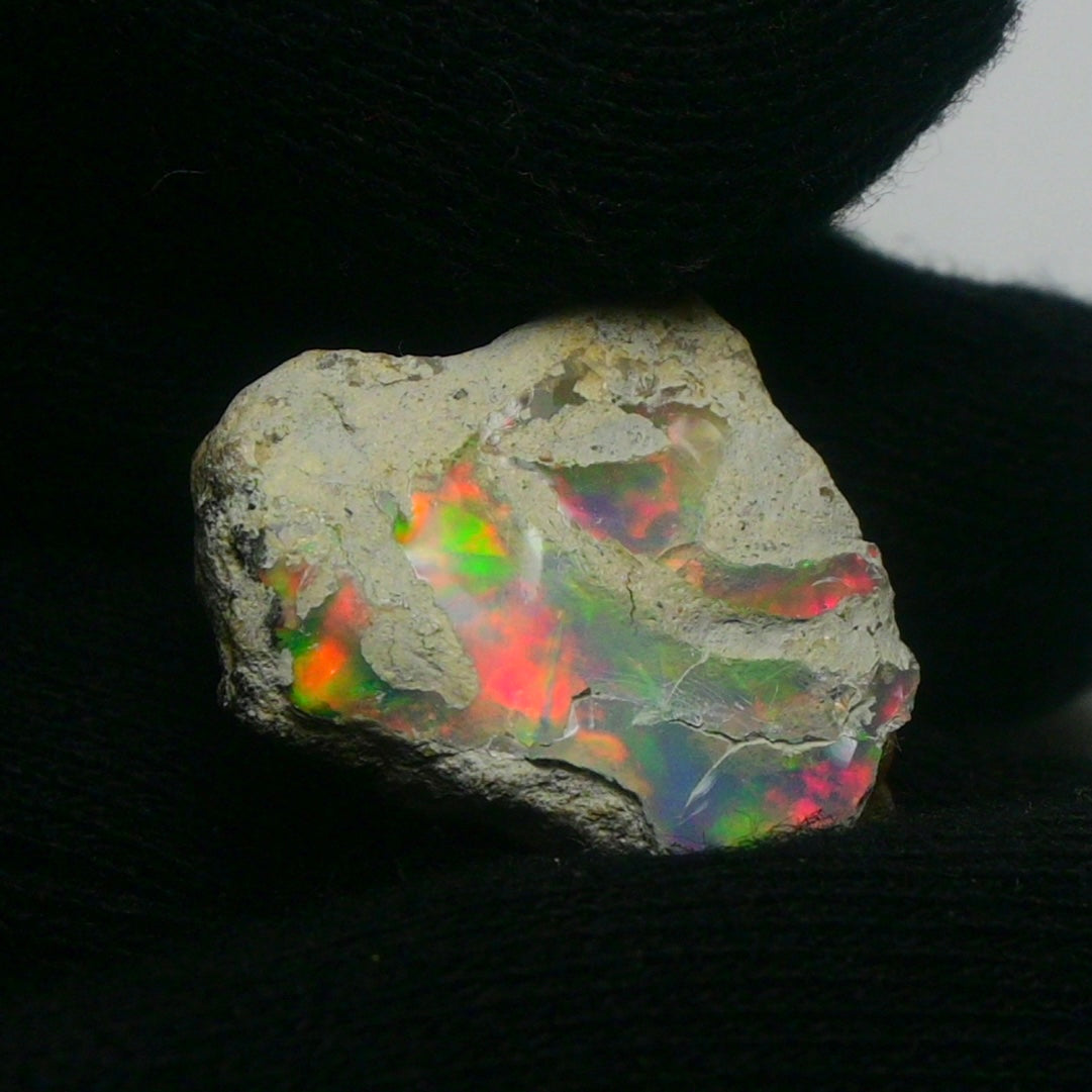 White Opal 16.65 Carats | Natural White Ethiopian Opal Rough - Ready for Cutting & Jewelry!