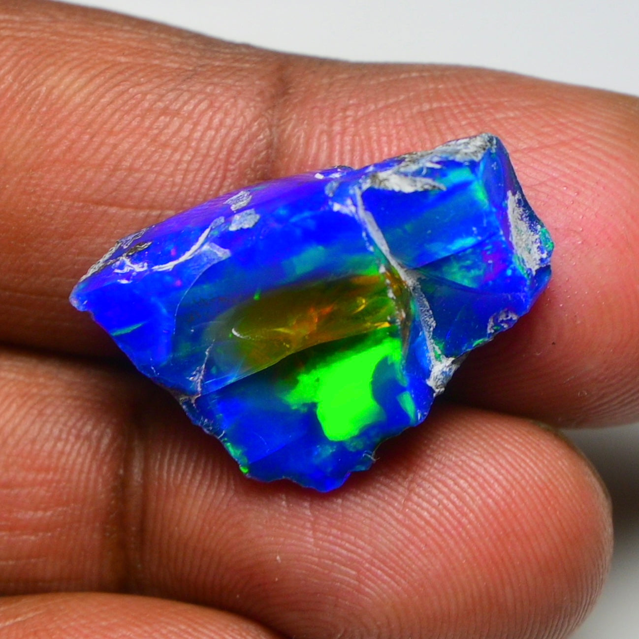 Rare Black Opal 16.10 Carats | Natural Black Ethiopian Opal Rough - Ready for Cutting & Jewelry!