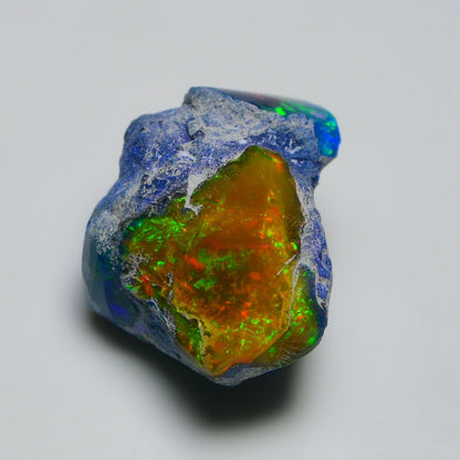 Rare Black Opal 38.75 Carats | Natural Black Ethiopian Opal Rough - Ready for Cutting & Jewelry!