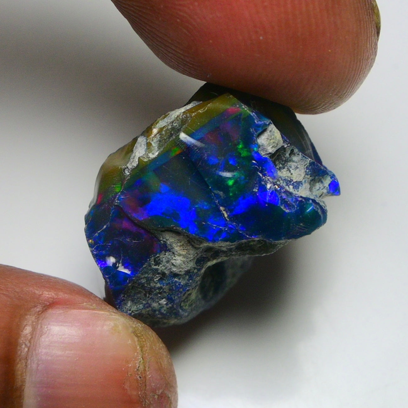 Rare Black Opal 26.35 Carats | Natural Black Ethiopian Opal Rough - Ready for Cutting & Jewelry!
