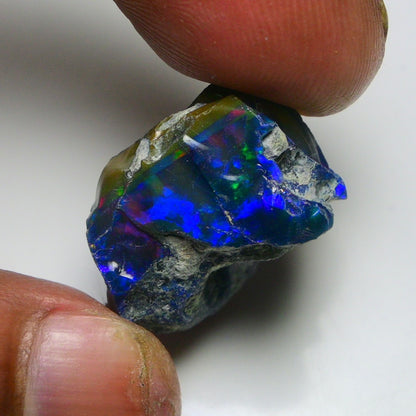 Rare Black Opal 26.35 Carats | Natural Black Ethiopian Opal Rough - Ready for Cutting & Jewelry!