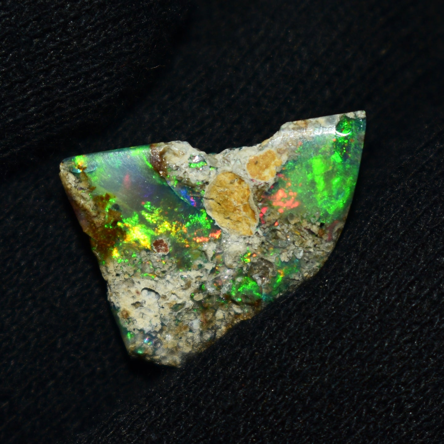 Black Opal Rough 7.40 Carats | Natural Ethiopian Opal Rough - Ready for Cutting & Jewelry | AAA Grade Opal Raw