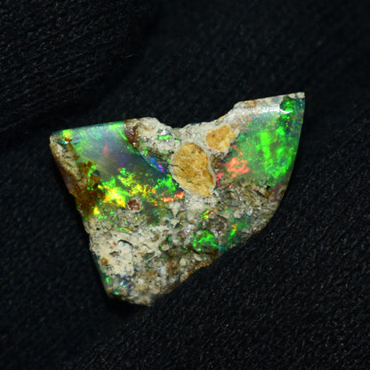 Black Opal Rough 7.40 Carats | Natural Ethiopian Opal Rough - Ready for Cutting & Jewelry | AAA Grade Opal Raw