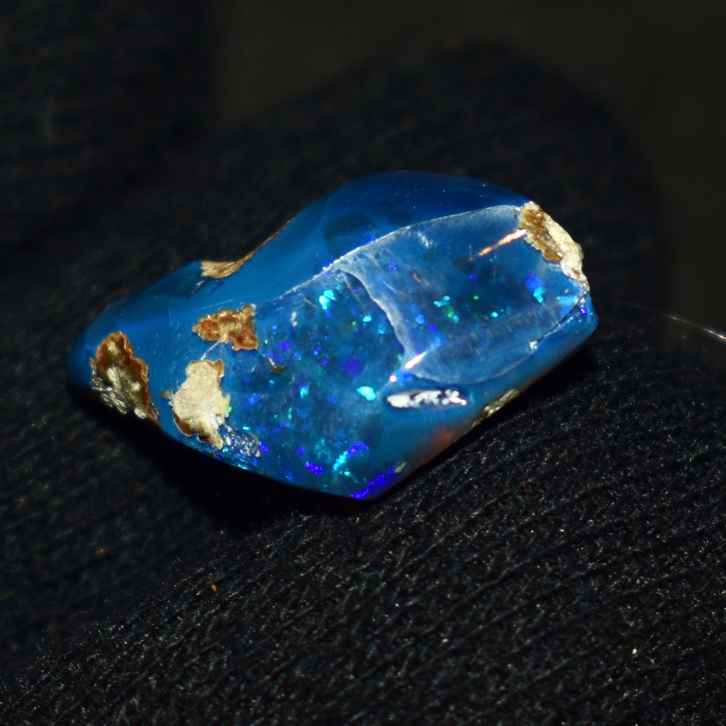 Black Opal Rough 8.10 Carats | Natural Ethiopian Opal Rough - Ready for Cutting & Jewelry | AAA Grade Opal Raw