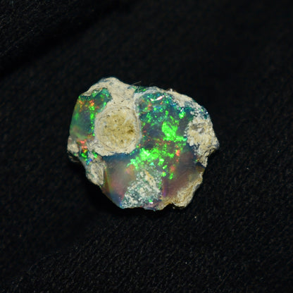 Black Opal Rough 6.70 Carats | Natural Ethiopian Opal Rough - Ready for Cutting & Jewelry | AAA Grade Opal Raw