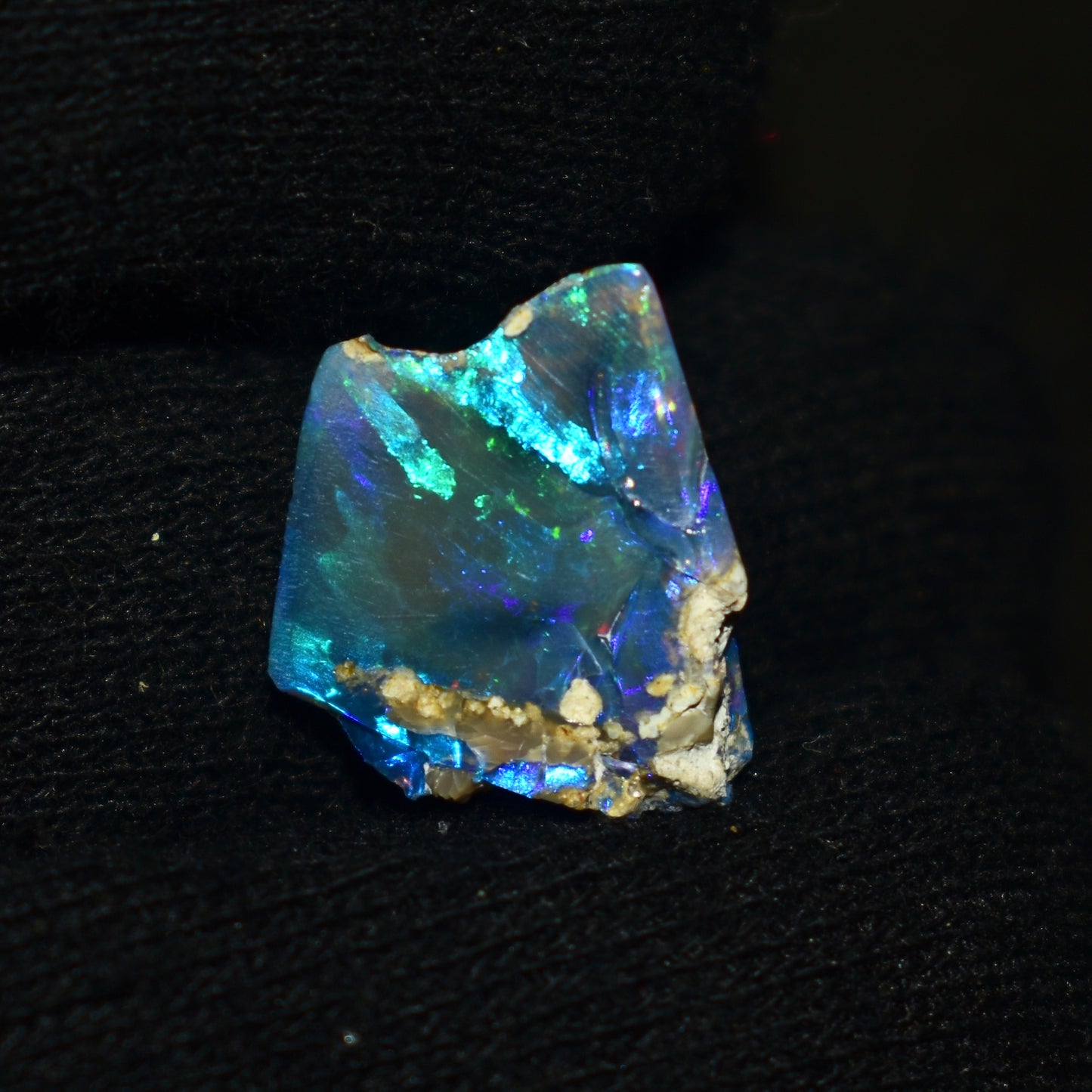 Black Opal Rough 5.75 Carats | Natural Ethiopian Opal Rough - Ready for Cutting & Jewelry | AAA Grade Opal Raw