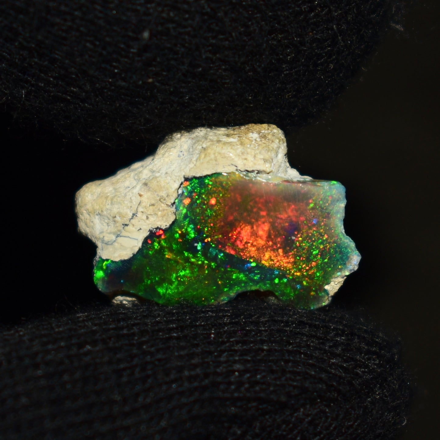 Black Opal Rough 12.85 Carats | Natural Ethiopian Opal Rough - Ready for Cutting & Jewelry | AAA Grade Opal Raw
