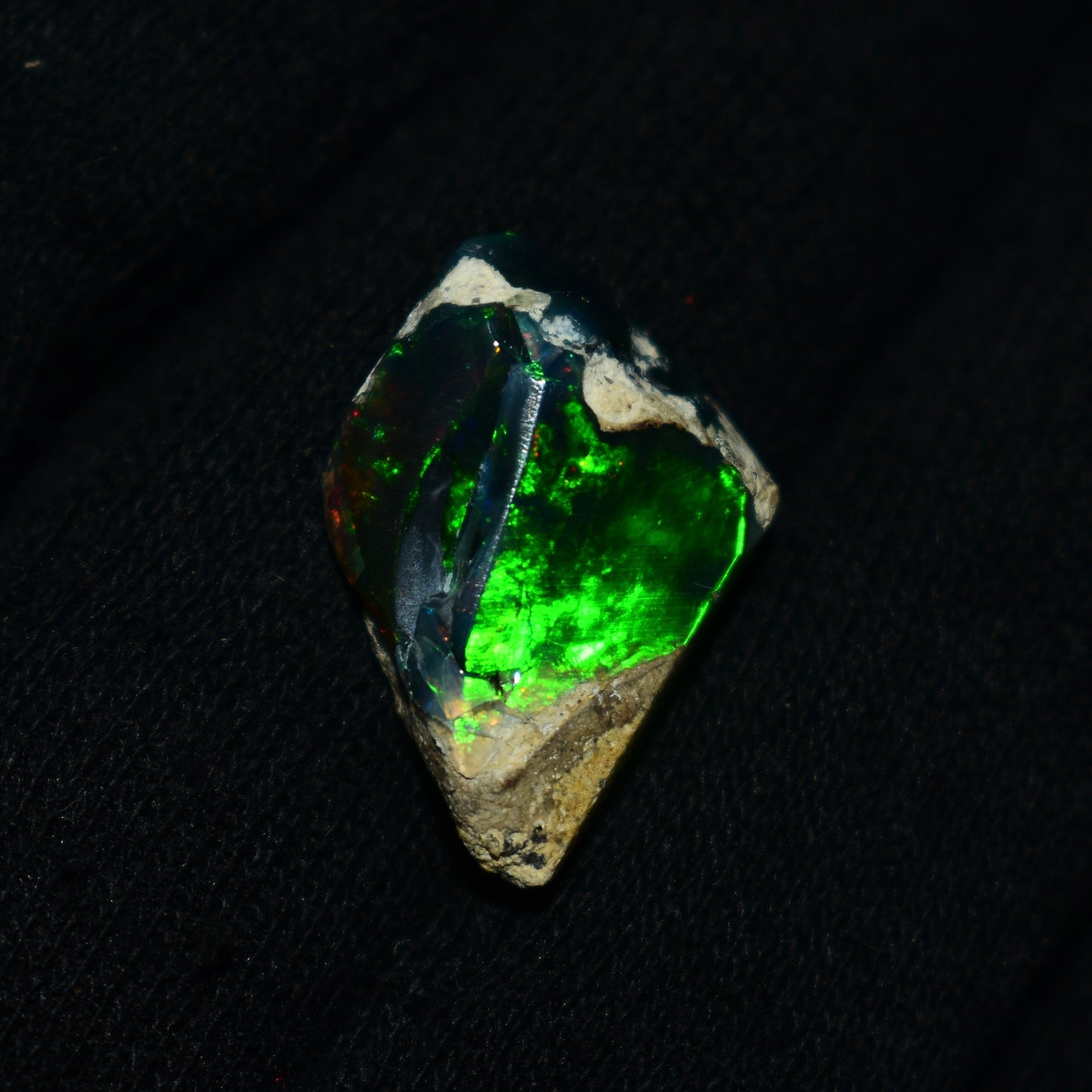 Black Opal Rough 10.45 Carats | Natural Ethiopian Opal Rough - Ready for Cutting & Jewelry | AAA Grade Opal Raw