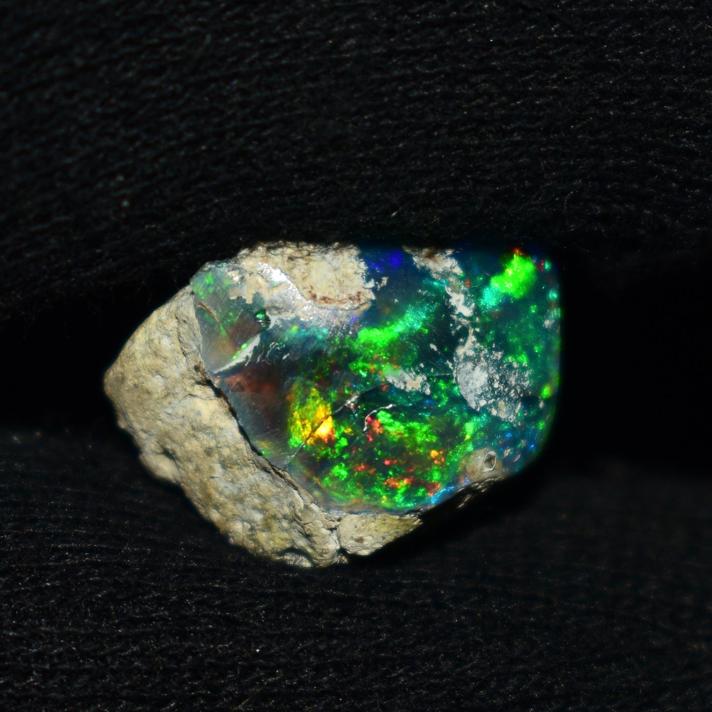 Black Opal Rough 9.05 Carats | Natural Ethiopian Opal Rough - Ready for Cutting & Jewelry | AAA Grade Opal Raw
