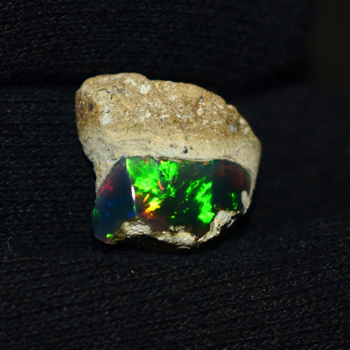 Black Opal Rough 10.00 Carats | Natural Ethiopian Opal Rough - Ready for Cutting & Jewelry | AAA Grade Opal Raw