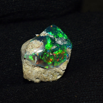 Black Opal Rough 9.05 Carats | Natural Ethiopian Opal Rough - Ready for Cutting & Jewelry | AAA Grade Opal Raw