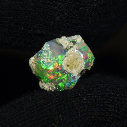 Black Opal Rough 6.70 Carats | Natural Ethiopian Opal Rough - Ready for Cutting & Jewelry | AAA Grade Opal Raw
