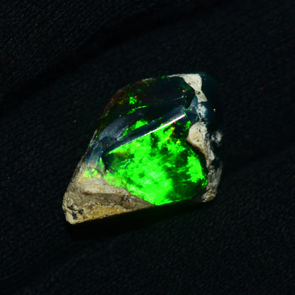 Black Opal Rough 10.45 Carats | Natural Ethiopian Opal Rough - Ready for Cutting & Jewelry | AAA Grade Opal Raw