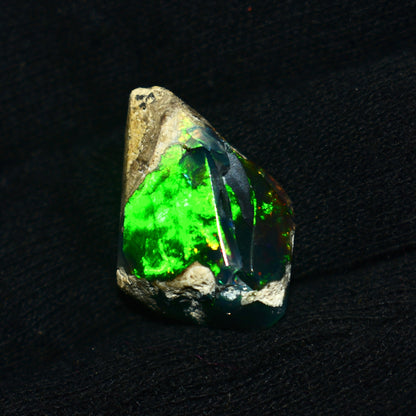 Black Opal Rough 10.45 Carats | Natural Ethiopian Opal Rough - Ready for Cutting & Jewelry | AAA Grade Opal Raw