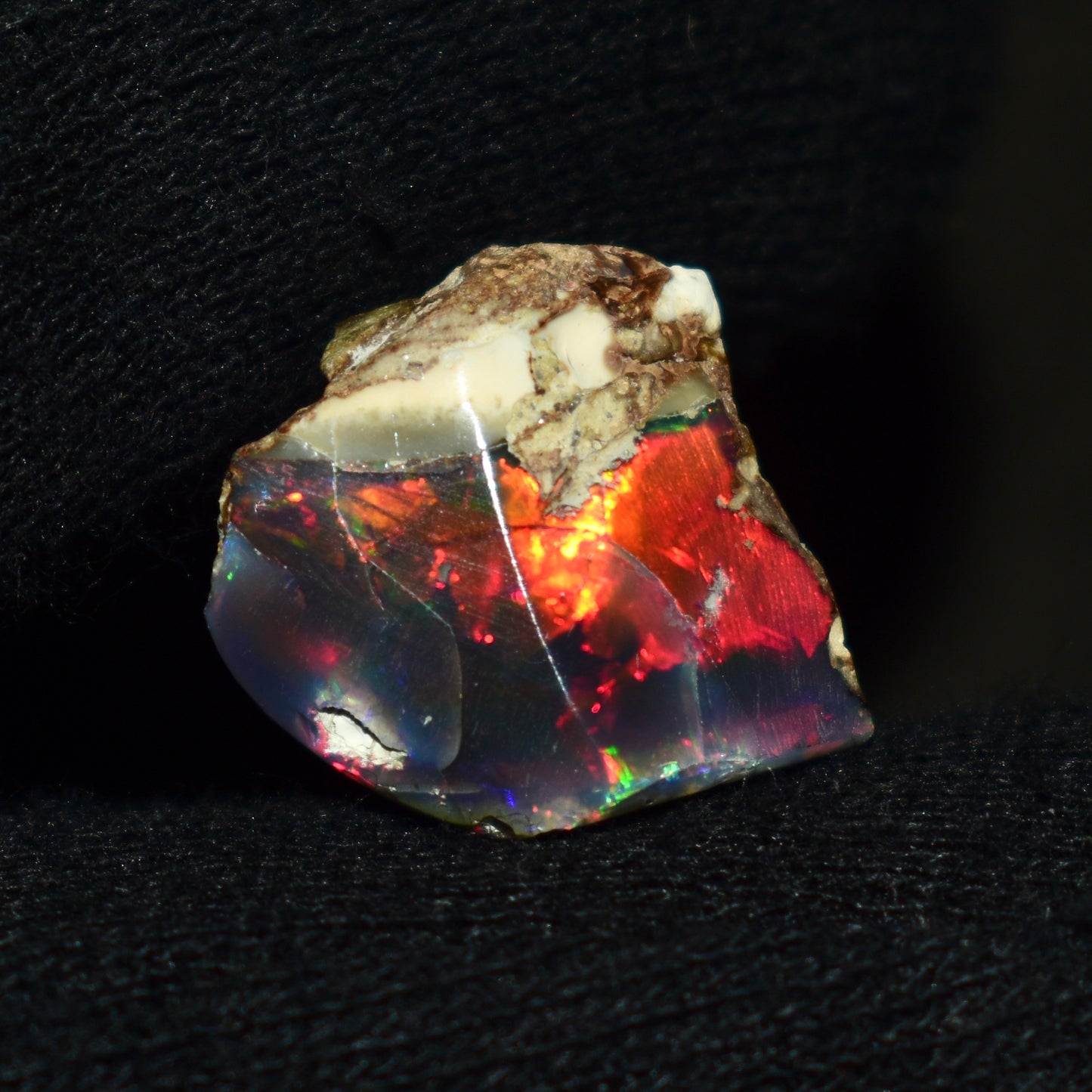 Black Opal Rough 10.85 Carats | Natural Ethiopian Opal Rough - Ready for Cutting & Jewelry | AAA Grade Opal Raw