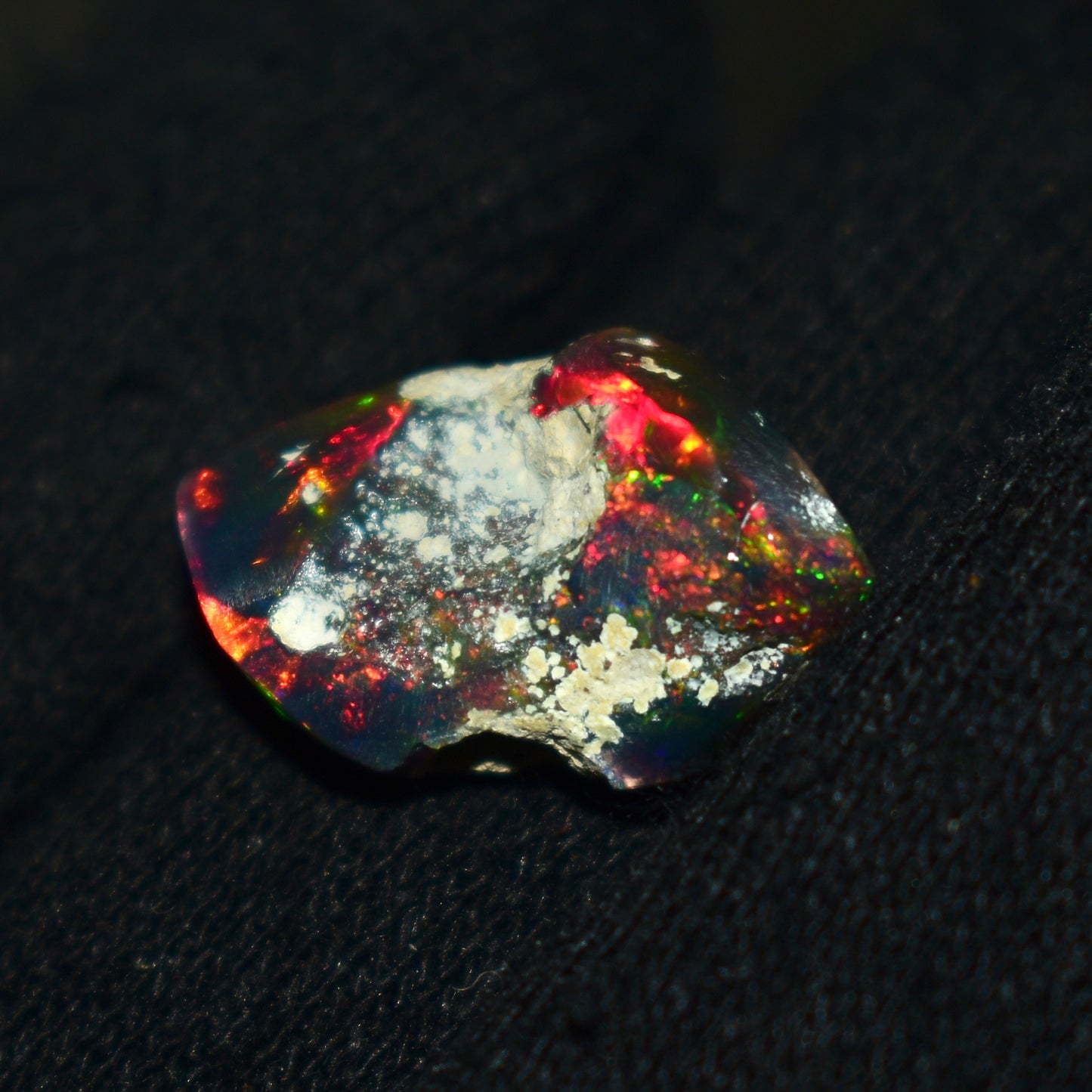 Black Opal Rough 7.25 Carats | Natural Ethiopian Opal Rough - Ready for Cutting & Jewelry | AAA Grade Opal Raw