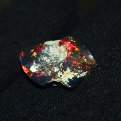 Black Opal Rough 7.25 Carats | Natural Ethiopian Opal Rough - Ready for Cutting & Jewelry | AAA Grade Opal Raw