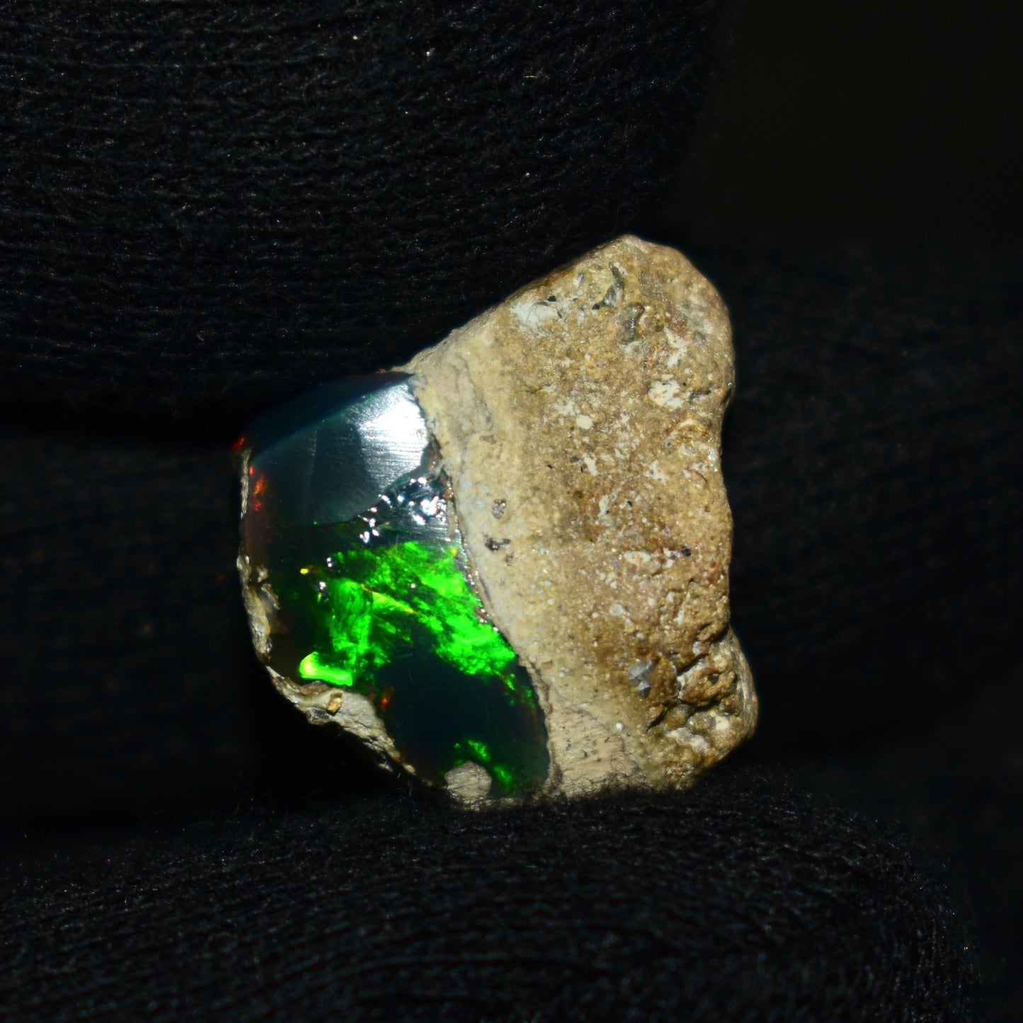 Black Opal Rough 10.00 Carats | Natural Ethiopian Opal Rough - Ready for Cutting & Jewelry | AAA Grade Opal Raw