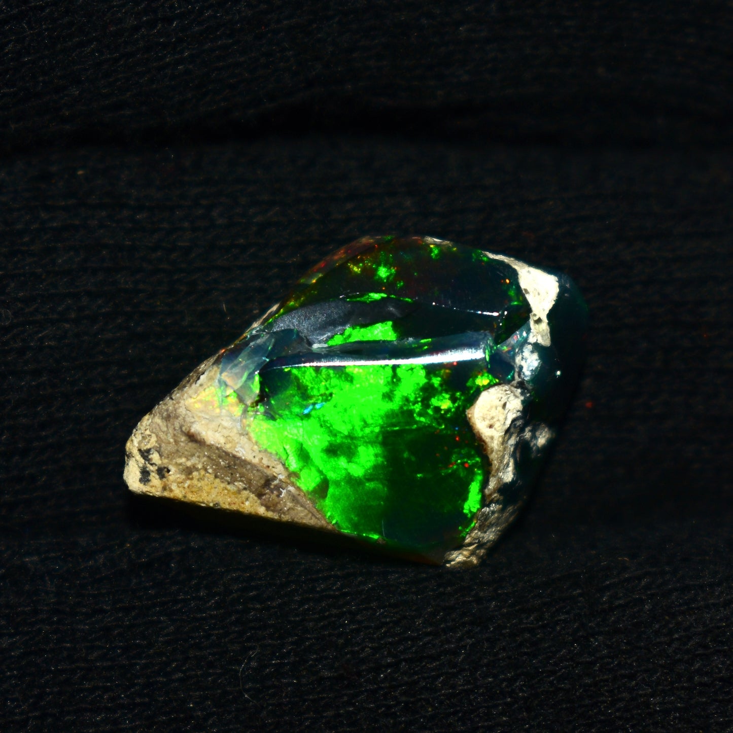 Black Opal Rough 10.45 Carats | Natural Ethiopian Opal Rough - Ready for Cutting & Jewelry | AAA Grade Opal Raw