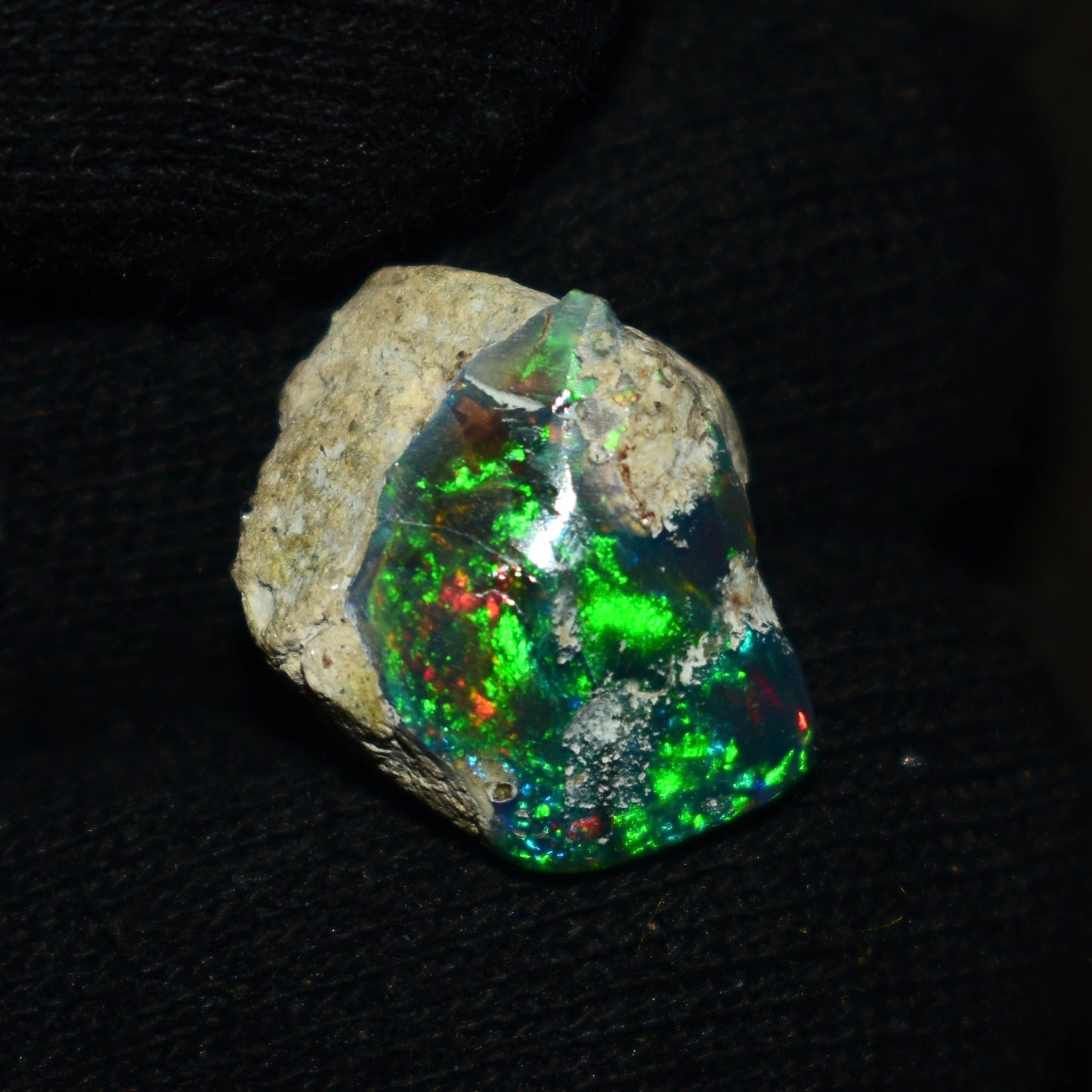Black Opal Rough 9.05 Carats | Natural Ethiopian Opal Rough - Ready for Cutting & Jewelry | AAA Grade Opal Raw